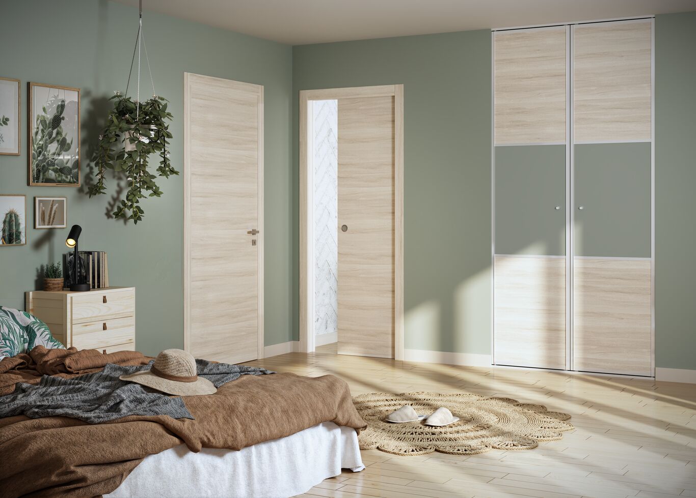Chambre porte coulissante Ykario