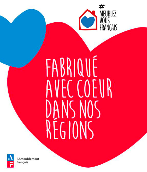 Affiche "Fabriquez avec coeur dans nos régions"