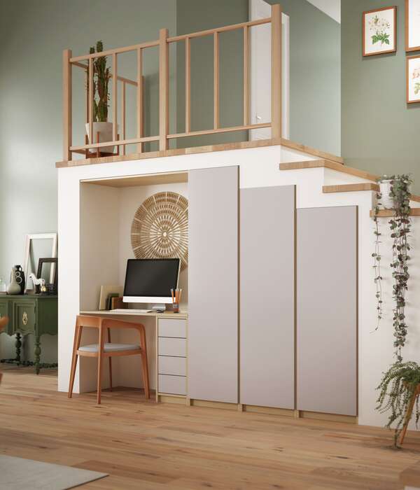 bureau sous escalier