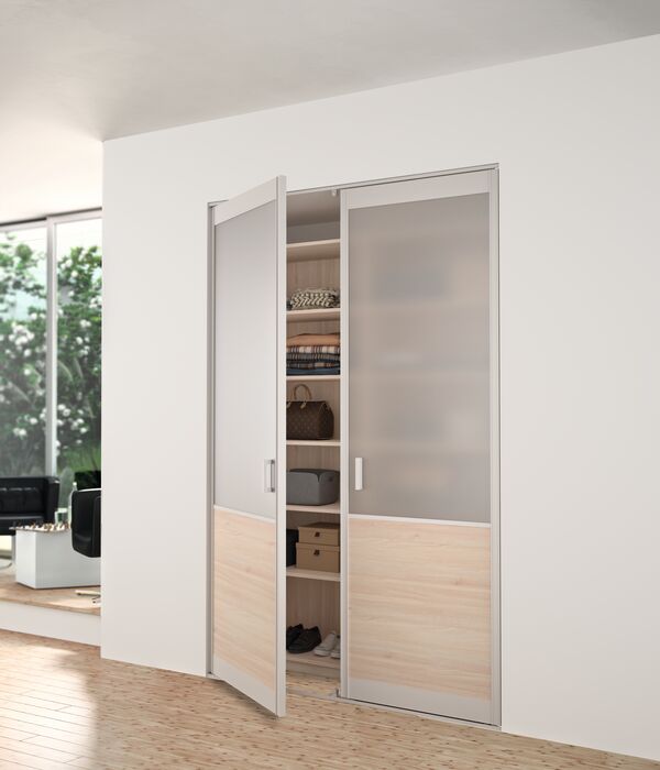 Porte de placard pivotante double sur-mesure Factory Tribeca d'YKARIO - porte double