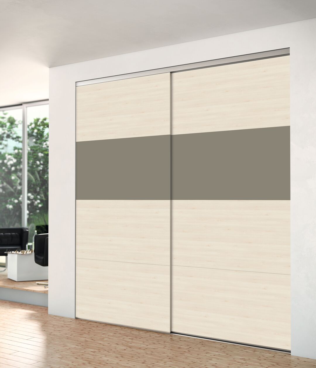 Porte de placard coulissante sur-mesure Grand Large 4 d'YKARIO