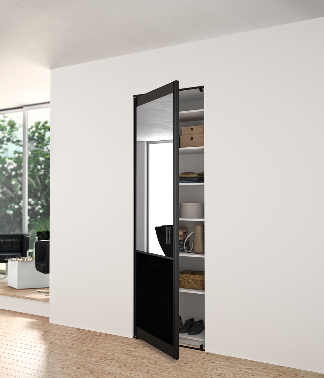 Porte de placard pivotante simple sur-mesure Factory Tribeca d'YKARIO - porte simple