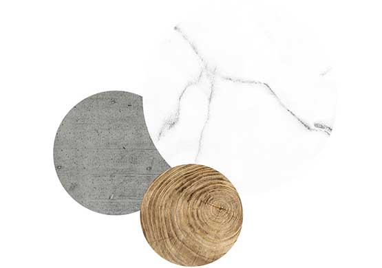 décors marbre, beton ciré, bois