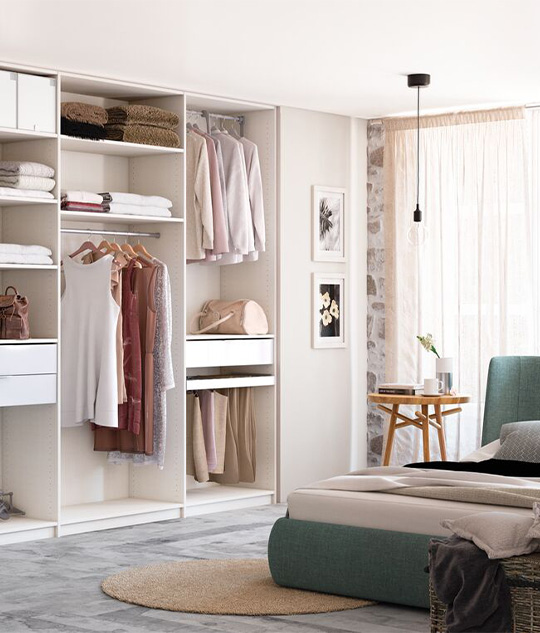 chambre nature avec dressing